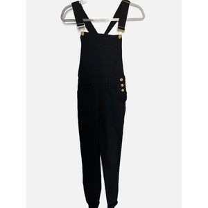 WE WORE THAT- black overalls in size XS